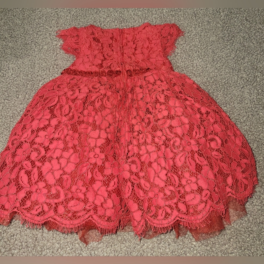 Disney TuTu Couture Like New‎ Red Lace Dress size 24 months - Picture 2 of 7